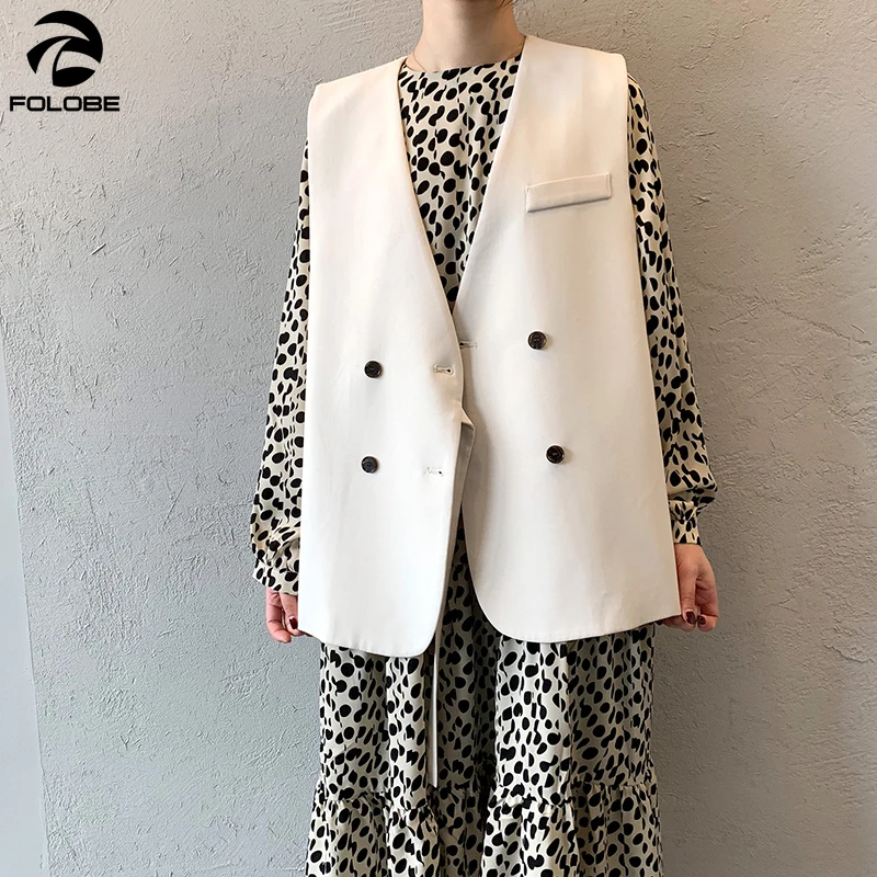 FOLOBE 2020 Autumn Fashion Female Slim Vest Coat Waist Belt Korean V Neck Blazer Vest Loose Casual Vintage Feminine Gilet
FOLOBE 2020 Autumn Fashion Female Slim Vest Coat Waist Belt Korean V Neck Blazer Vest Loose Casual Vintage Feminine Gilet