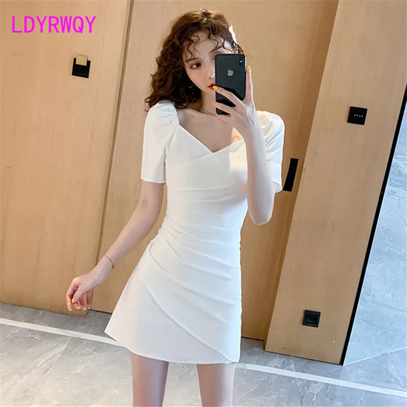 LDYRWQY 2021 summer new style Japanese and Korean slim solid color V-neck short-sleeved zipper fashionable ladies dress
LDYRWQY 2021 summer new style Japanese and Korean slim solid color V-neck short-sleeved zipper fashionable ladies dress