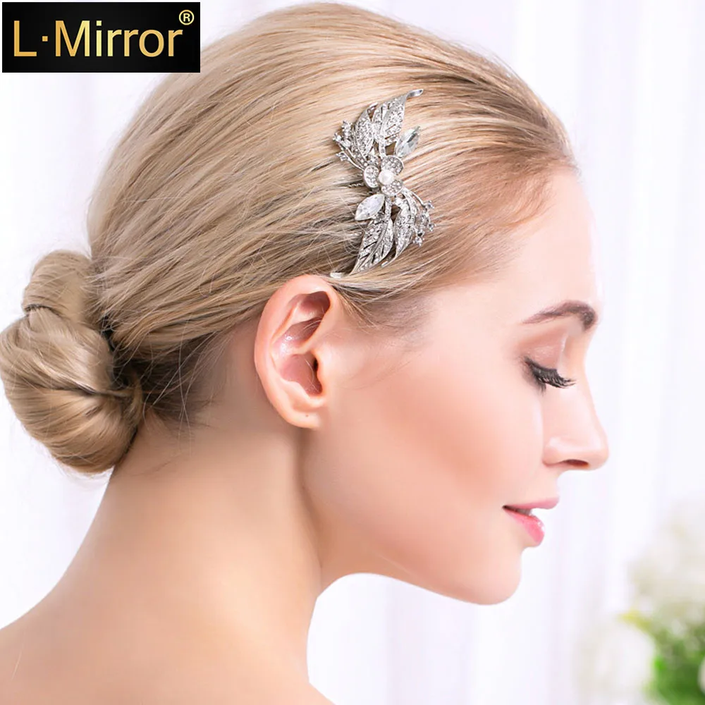 L.Mirror 1Pcs Hairpin Combs Crystals Rhinestone Pearls Bridal Pins Clips Women Wedding Headpiece for Bridesmaids
L.Mirror 1Pcs Hairpin Combs Crystals Rhinestone Pearls Bridal Pins Clips Women Wedding Headpiece for Bridesmaids