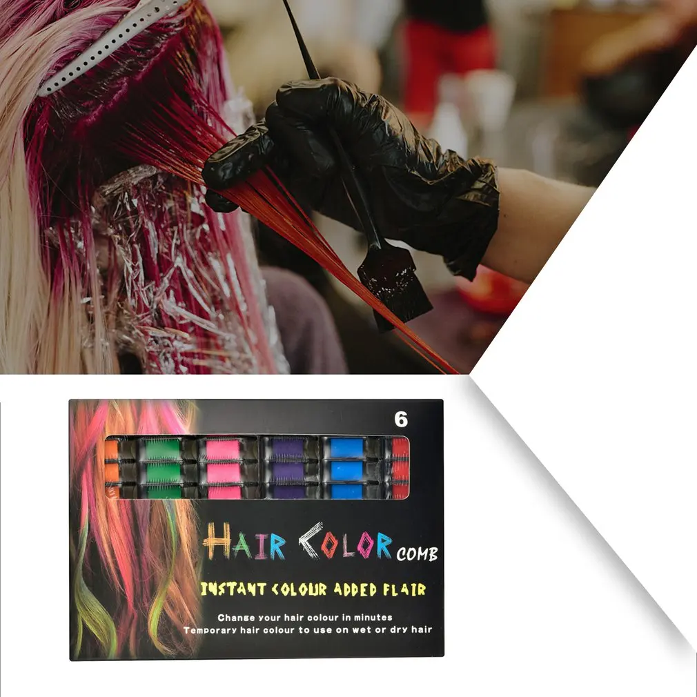 6 pcs/set Hair Dye Comb Disposable Hair Dye Stick Mini Comb And Hair Stick Daily Makeup Dance Party Cosplay
6 pcs/set Hair Dye Comb Disposable Hair Dye Stick Mini Comb And Hair Stick Daily Makeup Dance Party Cosplay