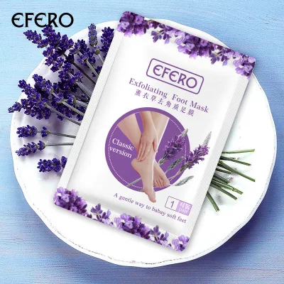 Efero Exfoliating Foot Mask Classic version Peeling process lavender Foot Mask 1Pair
Efero Exfoliating Foot Mask Classic version Peeling process lavender Foot Mask 1Pair