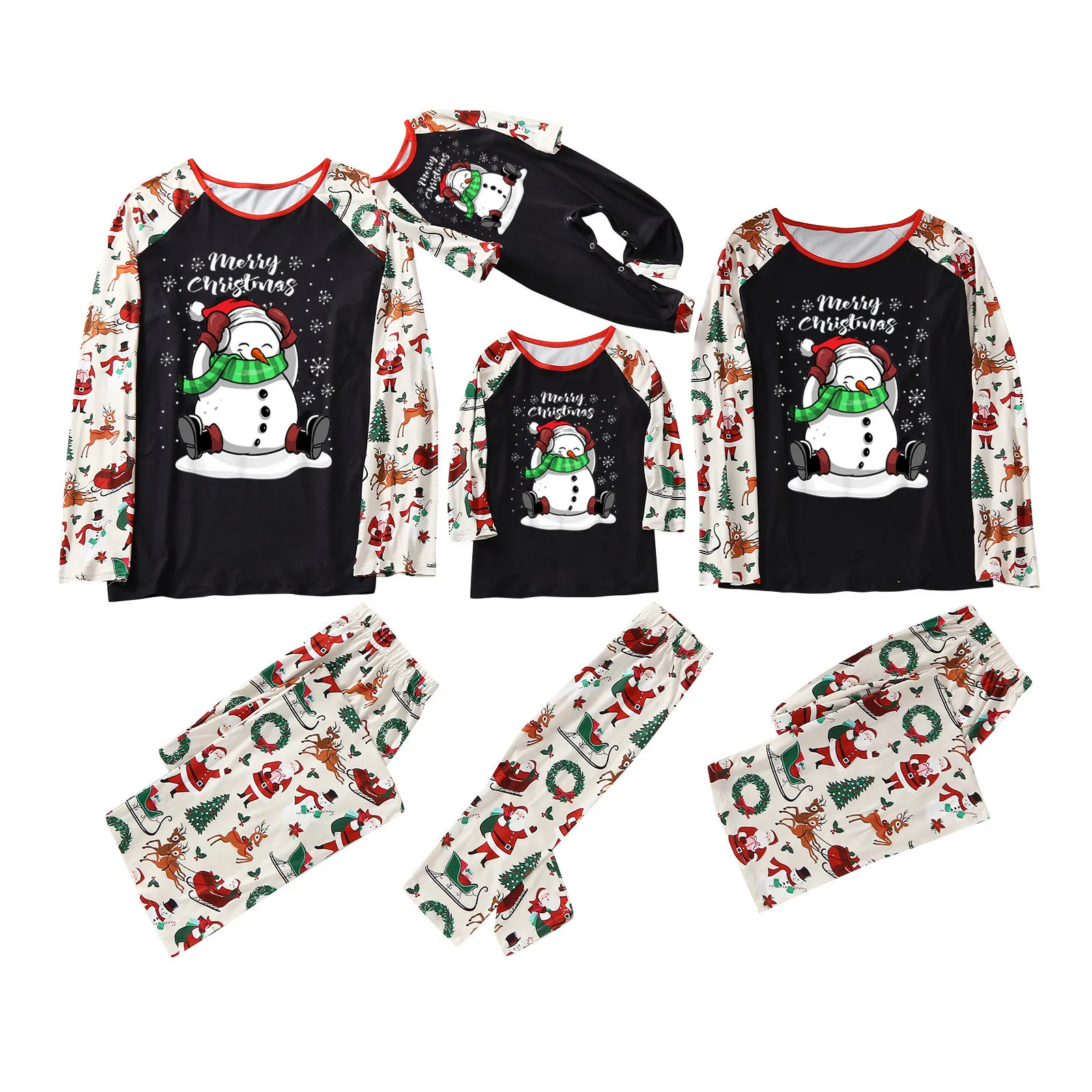 Merry Christmas Snowman Printed Loungewear Family Matching Pajamas Sleepwear Set Adult Men's Christmas Parent-child Pajamas
Merry Christmas Snowman Printed Loungewear Family Matching Pajamas Sleepwear Set Adult Men's Christmas Parent-child Pajamas