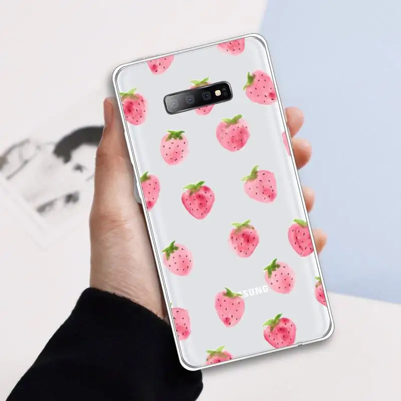 Cute Strawberry Cherry Phone Case Transparent for samsung A 21s 50 71 S 8 9 20 20fe note 10 20 ultra plus
Cute Strawberry Cherry Phone Case Transparent for samsung A 21s 50 71 S 8 9 20 20fe note 10 20 ultra plus