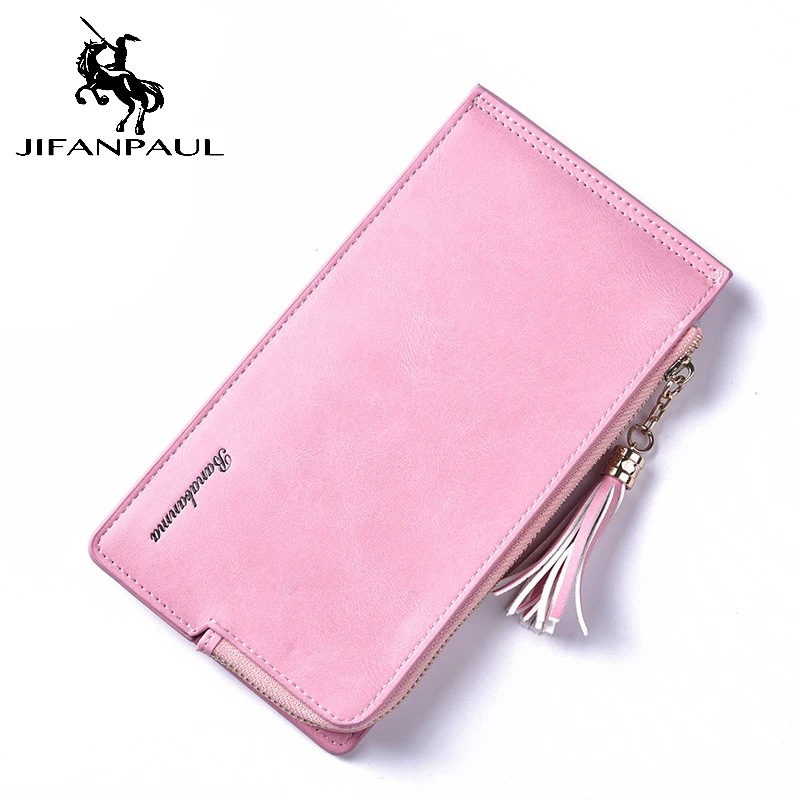 JIFANPAUL Ladies Wallet Long European and American Retro Fashion Multi-card Wallet Zipper Matte Leather Phone Wallet
JIFANPAUL Ladies Wallet Long European and American Retro Fashion Multi-card Wallet Zipper Matte Leather Phone Wallet