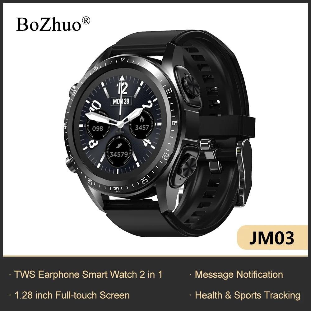 New Smart Watch JM03 TWS Earphone Bracelet Two-in-One Heart Rate Blood Pressure Health Tracking Adapted to Android IOS
New Smart Watch JM03 TWS Earphone Bracelet Two-in-One Heart Rate Blood Pressure Health Tracking Adapted to Android IOS