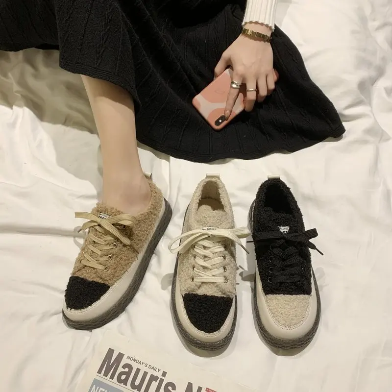 Shoes Woman 2021 Modis Round Toe Loafers Fur Casual Female Sneakers All-Match Flats Autumn New Cute Cross Winter Dress Fall Leis
Shoes Woman 2021 Modis Round Toe Loafers Fur Casual Female Sneakers All-Match Flats Autumn New Cute Cross Winter Dress Fall Leis