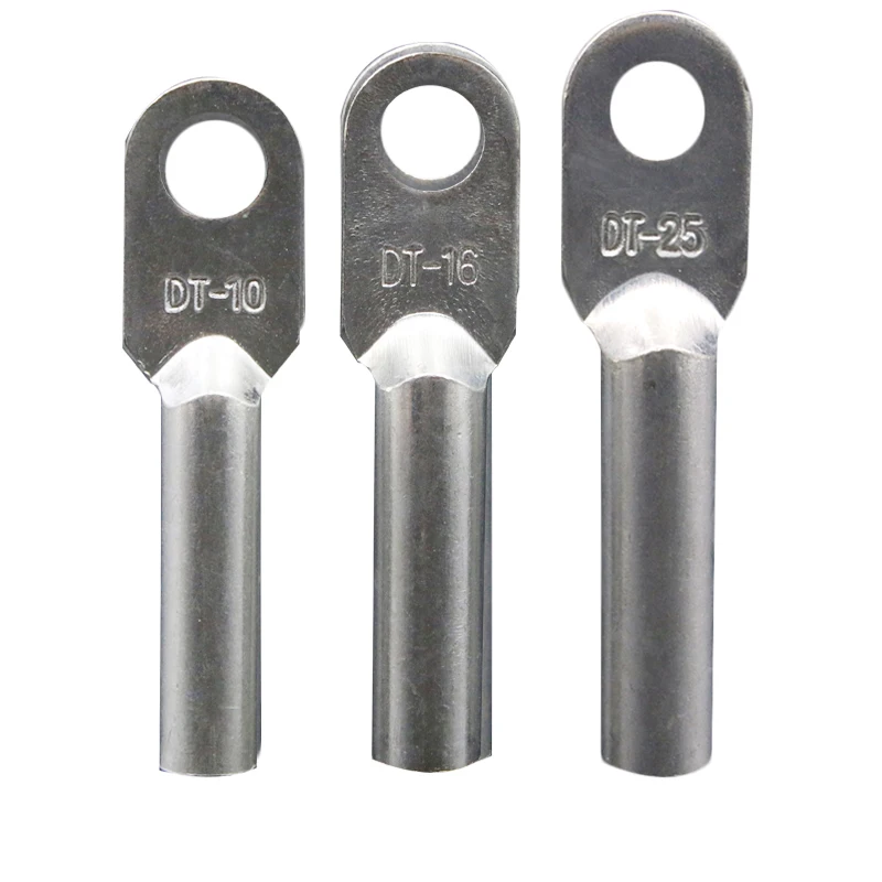 DT-10 DT-16 DT-25 DT-35 Wire Terminal Copper Crimp Splice Silver Tin Plated Block Bare Bolt Hole Nose Tube LUG Cable Connector
DT-10 DT-16 DT-25 DT-35 Wire Terminal Copper Crimp Splice Silver Tin Plated Block Bare Bolt Hole Nose Tube LUG Cable Connector