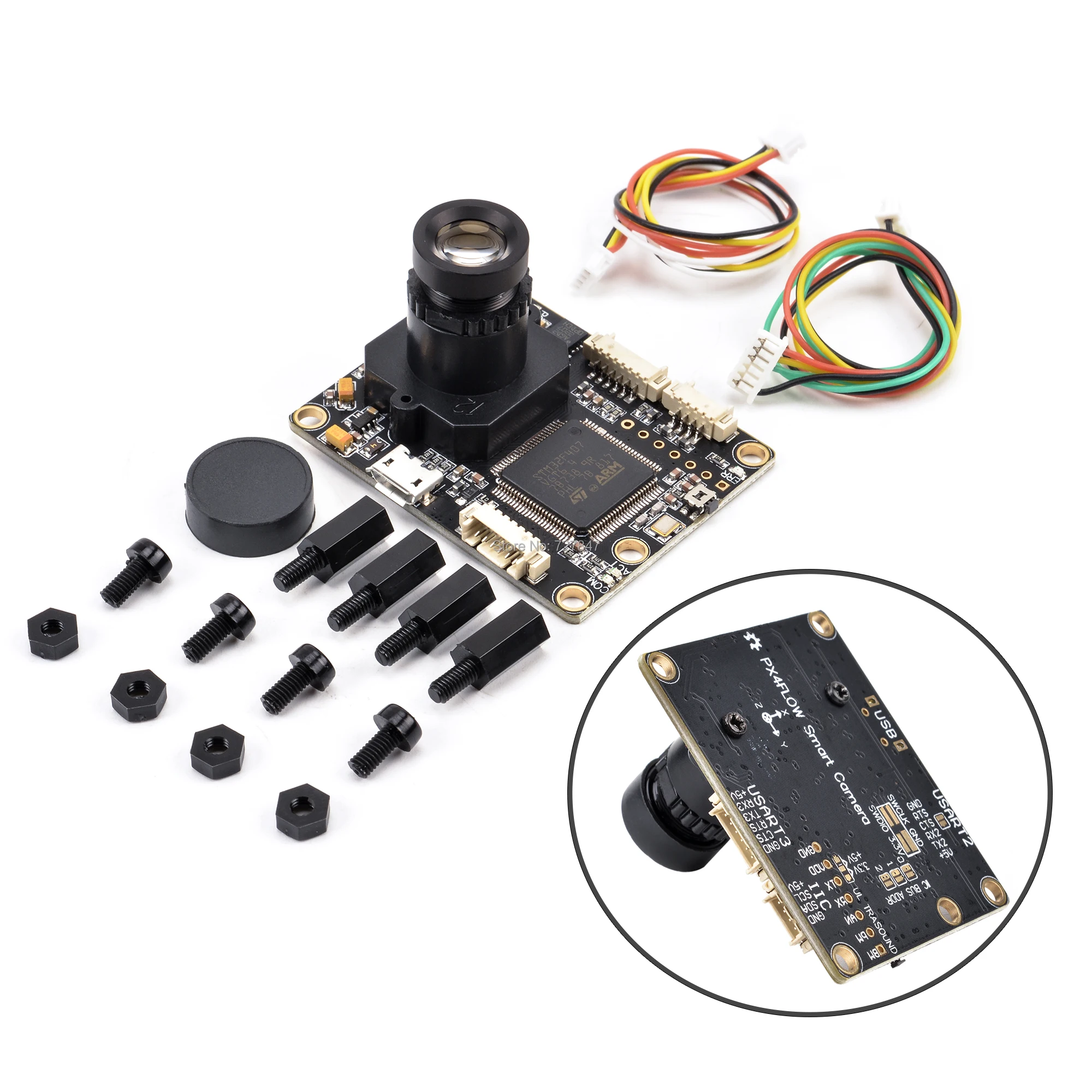 PX4FLOW V1.3.1 Optical Flow Sensor Smart Camera for PX4 PIXHAWK Flight Control System
PX4FLOW V1.3.1 Optical Flow Sensor Smart Camera for PX4 PIXHAWK Flight Control System