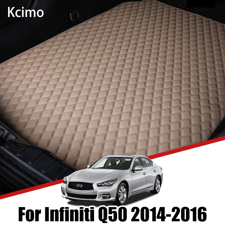 Leather Car Trunk Mat for Infiniti Q50 Q50L Nissan Skyline V37 2014 ~ 2016 Cargo Liner Boot Pad Auto Accessories Decoration 2015 
Leather Car Trunk Mat for Infiniti Q50 Q50L Nissan Skyline V37 2014 ~ 2016 Cargo Liner Boot Pad Auto Accessories Decoration 2015