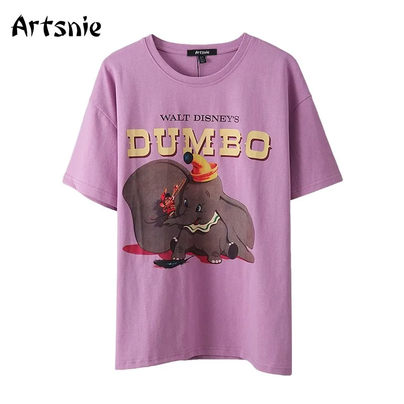 Женская футболка с круглым вырезом Artsnie Streetwear Dumbo, летние топы с короткими рукавами, фиолетовые вязаные свободные футболки
Женская футболка с круглым вырезом Artsnie Streetwear Dumbo, летние топы с короткими рукавами, фиолетовые вязаные свободные футболки