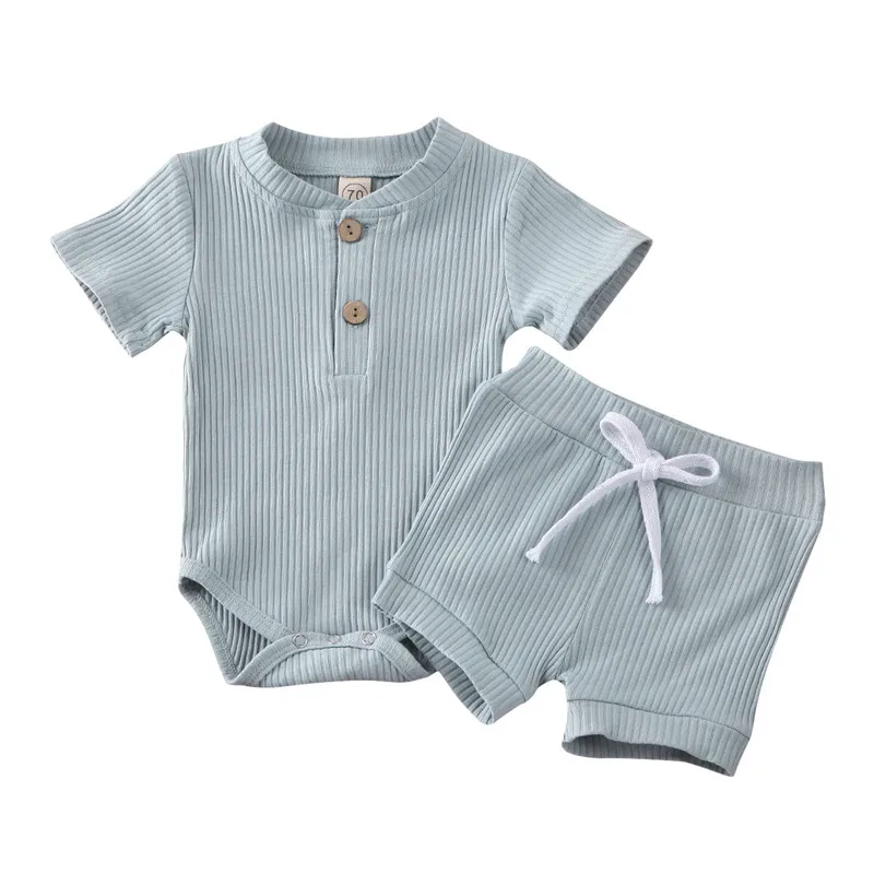 0-24M Newborn Baby Boy Girl Clothes Toddler Casual Romper Bodysuits Shorts Pants Outfits Solid Summer Set Cotton
0-24M Newborn Baby Boy Girl Clothes Toddler Casual Romper Bodysuits Shorts Pants Outfits Solid Summer Set Cotton