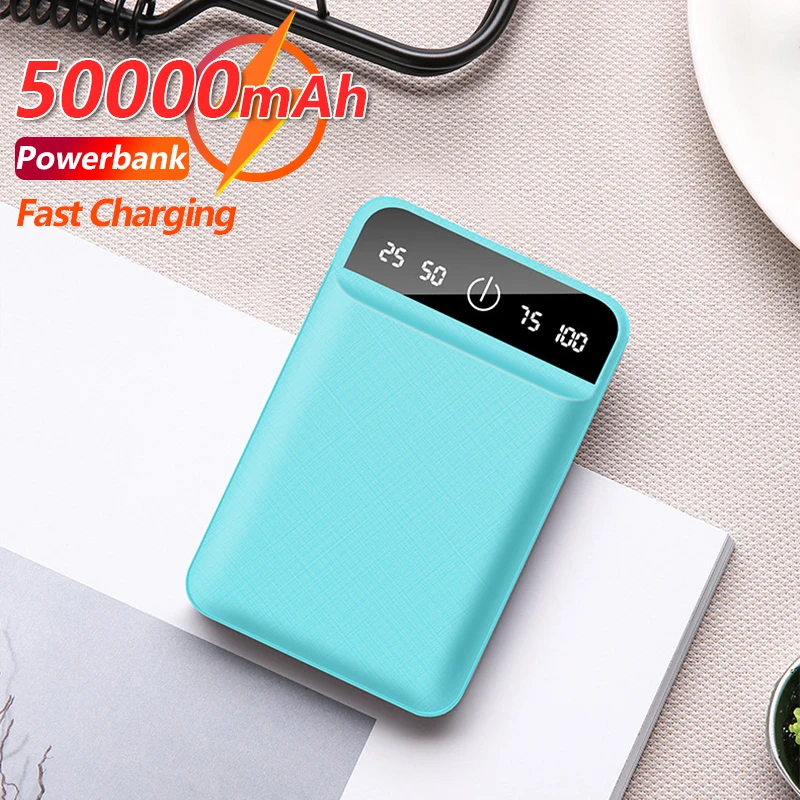 50000mAh Mini Portable Power Bank with Dual USB Port Digital Display External Battery Travel Charger for Samsung Iphone Xiaomi
50000mAh Mini Portable Power Bank with Dual USB Port Digital Display External Battery Travel Charger for Samsung Iphone Xiaomi