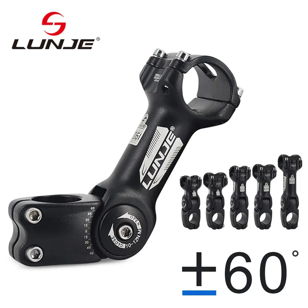 LUNJE Mtb handlebar stem 60° Height Adjuster for 1/1.25 inch Handlebar Stem for Road City Bike Bicycle part Rise Extender
LUNJE Mtb handlebar stem 60° Height Adjuster for 1/1.25 inch Handlebar Stem for Road City Bike Bicycle part Rise Extender