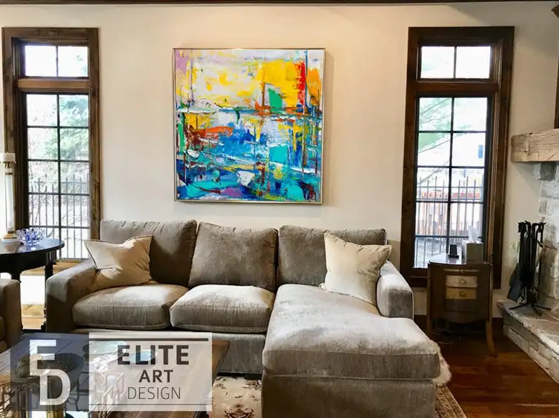 Extra Large Painting Contemporary Art Colorful Art Oil Paintings Original Abstract Painting For Living Room Landscape Paintings
Extra Large Painting Contemporary Art Colorful Art Oil Paintings Original Abstract Painting For Living Room Landscape Paintings