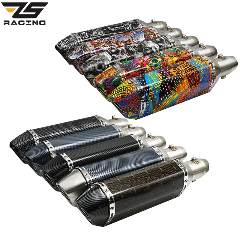 ZS Racing Universal Motorcycle Exhaust Muffler Pipe Muffler Exhaust Escape Moto Right and Left Side Use On AK
ZS Racing Universal Motorcycle Exhaust Muffler Pipe Muffler Exhaust Escape Moto Right and Left Side Use On AK