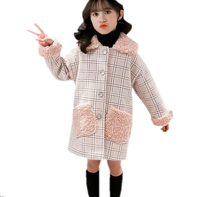 Luxury Kids Plaid Wool Blends Coat for Girls Winter Overcoat Elegant Teens Girl Warm Wool Jacket Clothes for 4 6 8 9 10 13 Years
Luxury Kids Plaid Wool Blends Coat for Girls Winter Overcoat Elegant Teens Girl Warm Wool Jacket Clothes for 4 6 8 9 10 13 Years