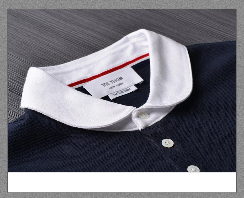 2021 Fashion TB Brand T-shirt Turn-down Collar Patchwork Short-sleeved T-shirt Men Women Cotton Couple Summer Clothing
2021 Fashion TB Brand T-shirt Turn-down Collar Patchwork Short-sleeved T-shirt Men Women Cotton Couple Summer Clothing
