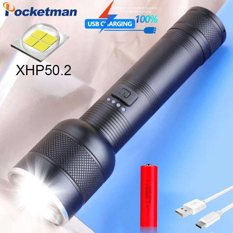 Новый мощный светодиодный фонарик XHP50, Тактический фонарик XHP50.2, фонарик с USB-зарядкой, фонарик для кемпинга с аккумулятором 18650 26650
Новый мощный светодиодный фонарик XHP50, Тактический фонарик XHP50.2, фонарик с USB-зарядкой, фонарик для кемпинга с аккумулятором 18650 26650