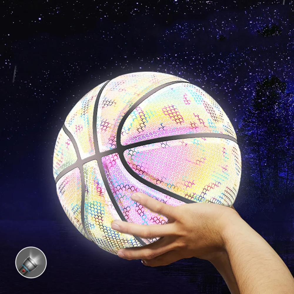 1 Pc Diamond Lattice Pattern Luminous Basketball Sport PU Basketball with 1 Pc Mesh Bag and 2 Pcs Gas Pin for Adults Outdoo
1 Pc Diamond Lattice Pattern Luminous Basketball Sport PU Basketball with 1 Pc Mesh Bag and 2 Pcs Gas Pin for Adults Outdoo