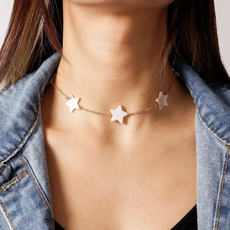 Korean Style Acrylic Stars Choker Necklaces for Women Fashion Chain Necklaces Party Anniversary Mujer Jewelry Accessories
Korean Style Acrylic Stars Choker Necklaces for Women Fashion Chain Necklaces Party Anniversary Mujer Jewelry Accessories