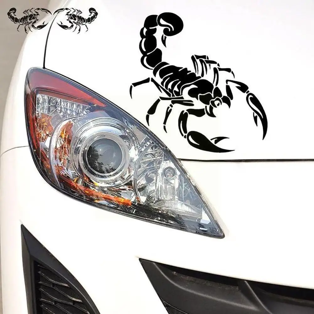 

1 Piece 30cm 3D Scorpion Car Stickers Car Styling Vinyl Window Decal PVC For Cars Acessories Decoration Waterproof Sticker R0O6