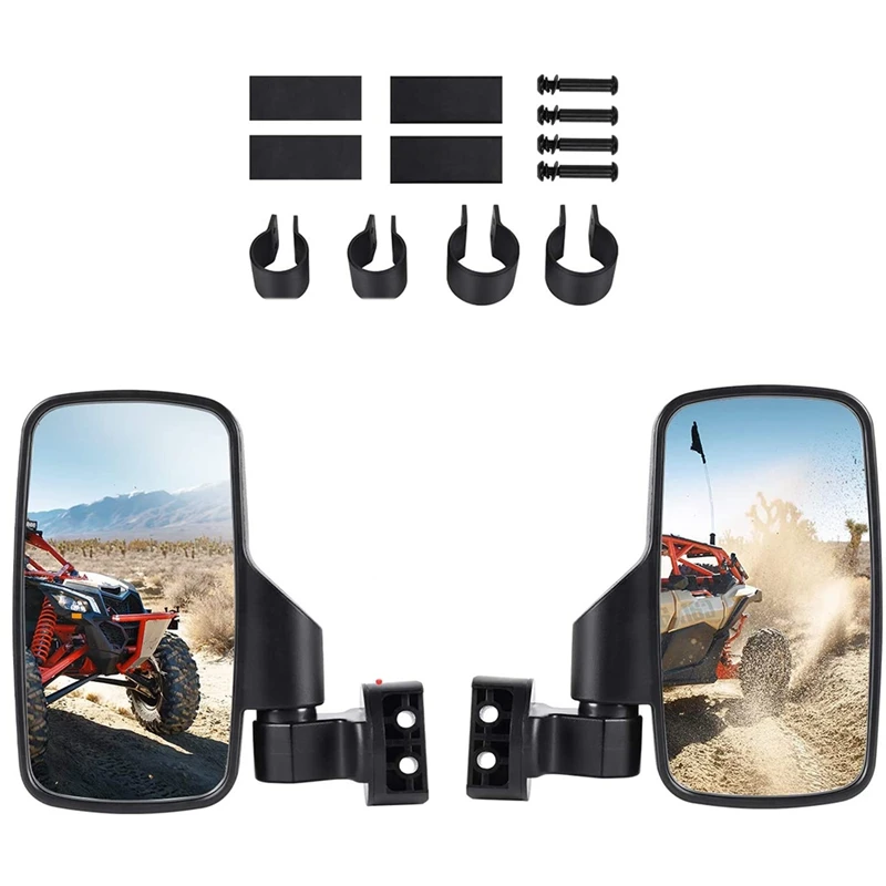 Adjustable UTV Mirrors,360-Degree Rotate UTV Side Mirrors for Roll Bar Cage,for Kawasaki Mule/Honda Pioneer/Polaris
Adjustable UTV Mirrors,360-Degree Rotate UTV Side Mirrors for Roll Bar Cage,for Kawasaki Mule/Honda Pioneer/Polaris