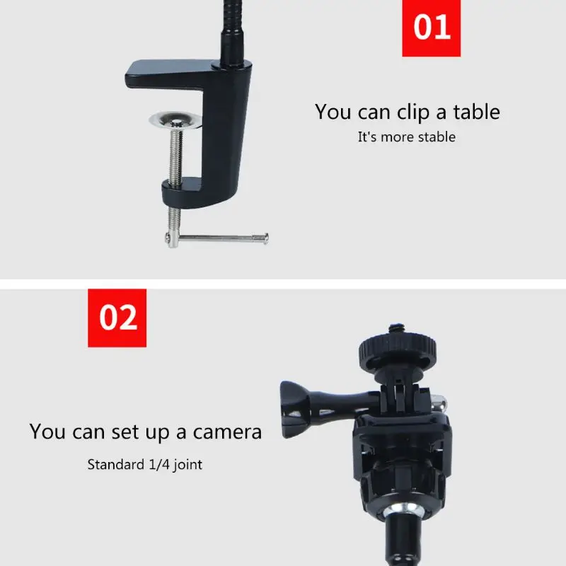 W3JD Camera Bracket with Enhanced Desk Jaw Clamp Flexible Gooseneck Stand for Webcam Brio 4K C925e C922x C922 C930e C930 C920
W3JD Camera Bracket with Enhanced Desk Jaw Clamp Flexible Gooseneck Stand for Webcam Brio 4K C925e C922x C922 C930e C930 C920