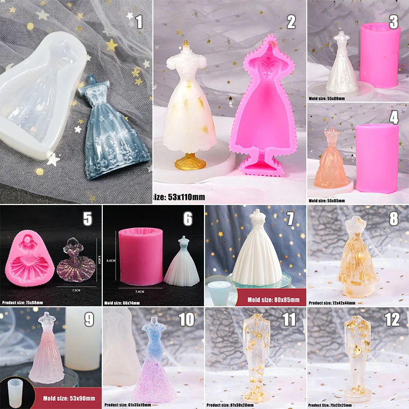 Silicone Bridal Wedding Dress Evening Dress Pattern Mold Fondant Chocolate Gumpaste Mold Wedding Couples Cake Decorating Tools
Silicone Bridal Wedding Dress Evening Dress Pattern Mold Fondant Chocolate Gumpaste Mold Wedding Couples Cake Decorating Tools