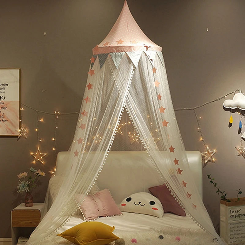 Princess Baby Bed Canopy Hung Mosquito Net Kids Baby Room Decor Canopy Curtain Crib Netting Hanging Tent Children House Tent
Princess Baby Bed Canopy Hung Mosquito Net Kids Baby Room Decor Canopy Curtain Crib Netting Hanging Tent Children House Tent