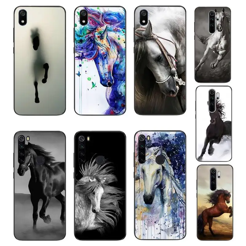 Maiyaca the Great beauty horse Мягкий чехол для телефона Xiaomi Redmi Note8T 7 9 Pro 5A Redmi4X 6A 6 8 5Plus|Бамперы| |