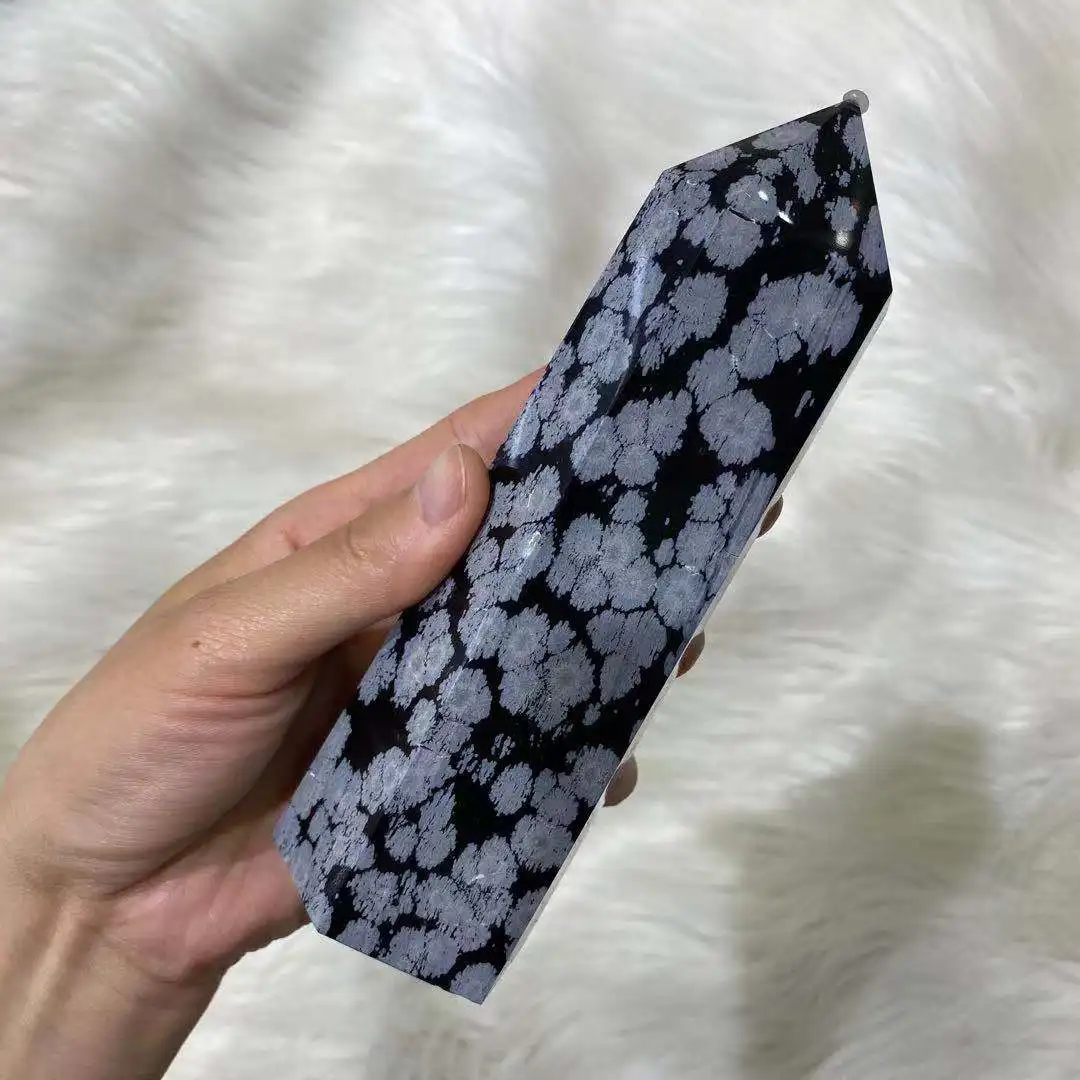 Natural snowflakes stone obelisk crystal quartz aura healing room decoration home furnishings gemstone aquarium displa
Natural snowflakes stone obelisk crystal quartz aura healing room decoration home furnishings gemstone aquarium displa