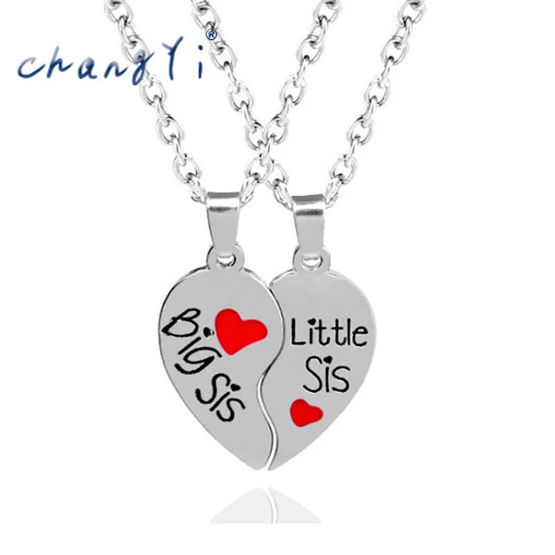 Changyi 2021 Trend Simple Heart Necklace Sisters Pendant 2 Piece Set Couples Key Ring Paired Pendants Unisex Lovers Gift
Changyi 2021 Trend Simple Heart Necklace Sisters Pendant 2 Piece Set Couples Key Ring Paired Pendants Unisex Lovers Gift