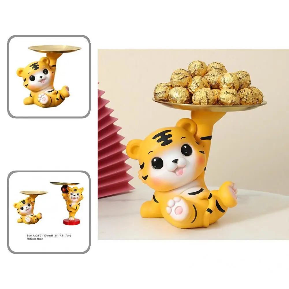 1 Set Tiger Miniature Fashion Collection Crafts Tiger Sculpture with Plate Bright Color Table Statue
1 Set Tiger Miniature Fashion Collection Crafts Tiger Sculpture with Plate Bright Color Table Statue