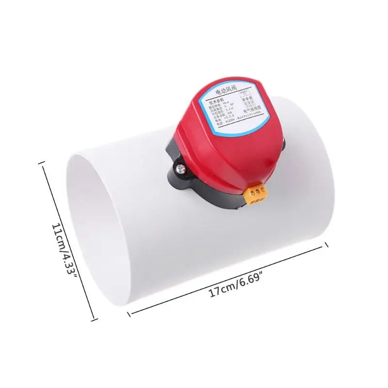 220V Plastic Electric Damper Check Valve 110mm Air Volume Control Valves For Ventilation Pipe
220V Plastic Electric Damper Check Valve 110mm Air Volume Control Valves For Ventilation Pipe
