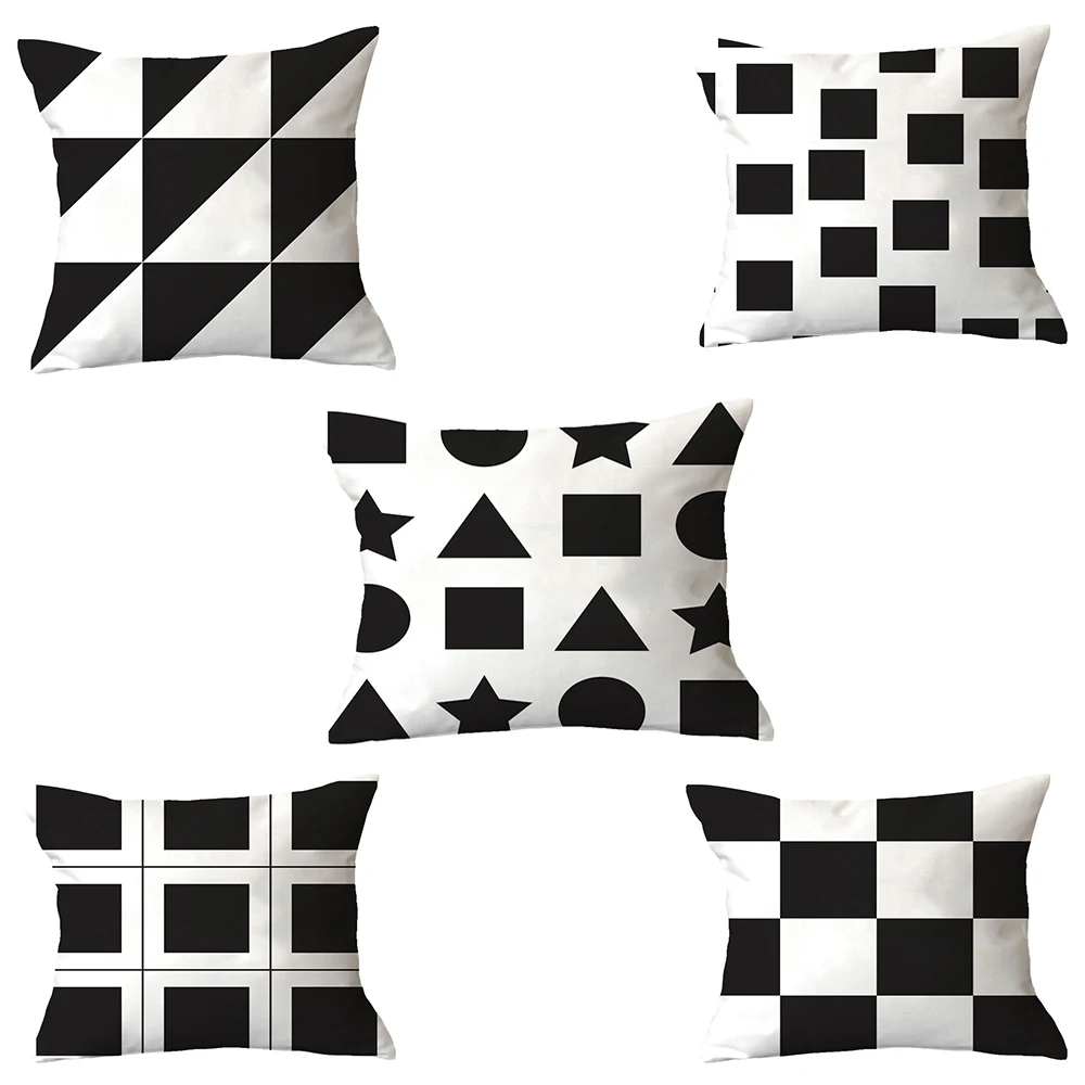 Black Geometric Plush Pillowcase Cushion Cover Car Sofa Waist Pad Throw Cushion Cover Home Bedroom Decor 45*45cm
Black Geometric Plush Pillowcase Cushion Cover Car Sofa Waist Pad Throw Cushion Cover Home Bedroom Decor 45*45cm