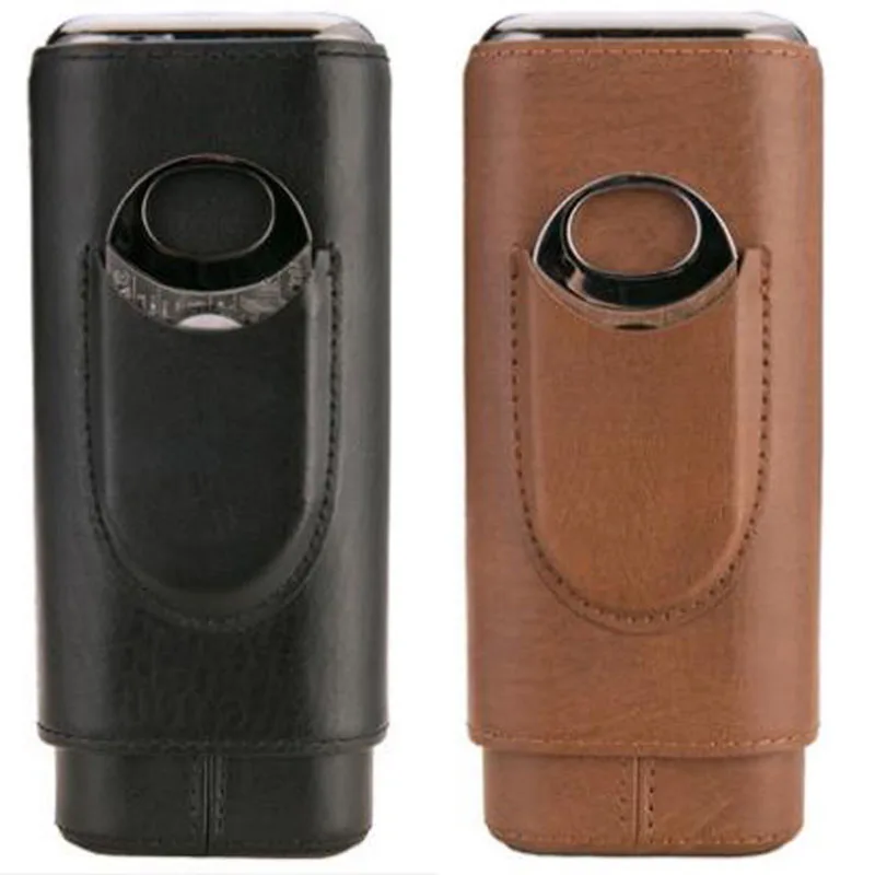 LUBINSKI Genuine Leather 2 Tube Cigar Cigarette Holder Case W/Cutter Set Travel Portable Humidor Tobacco Storage Tool For Cohiba
LUBINSKI Genuine Leather 2 Tube Cigar Cigarette Holder Case W/Cutter Set Travel Portable Humidor Tobacco Storage Tool For Cohiba
