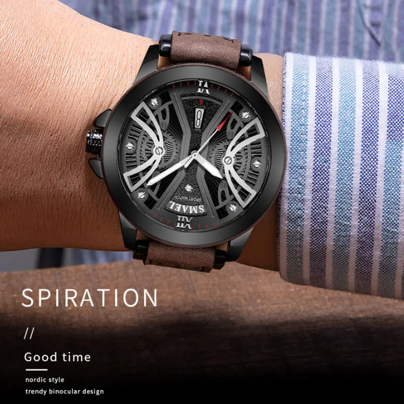 SMAEL Luxury Men's Watches Top Brand Business Waterproof Quartz Analog Watch Man Leather Causal Wristwatch Relogio Masculino
SMAEL Luxury Men's Watches Top Brand Business Waterproof Quartz Analog Watch Man Leather Causal Wristwatch Relogio Masculino