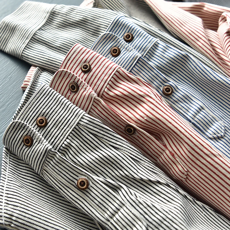 2021 Spring and Autumn New Japanese Retro Long-sleeved Lapel Striped Shirt Men's Fashion Youth Pure Cotton Oxford Casual Blouses
2021 Spring and Autumn New Japanese Retro Long-sleeved Lapel Striped Shirt Men's Fashion Youth Pure Cotton Oxford Casual Blouses