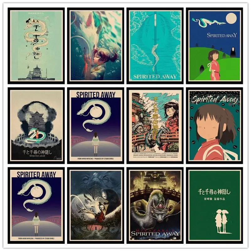 Настенные ретро постеры Perfect JL Hayao Miyazaki Spirited away крафт бумага Высококачественная