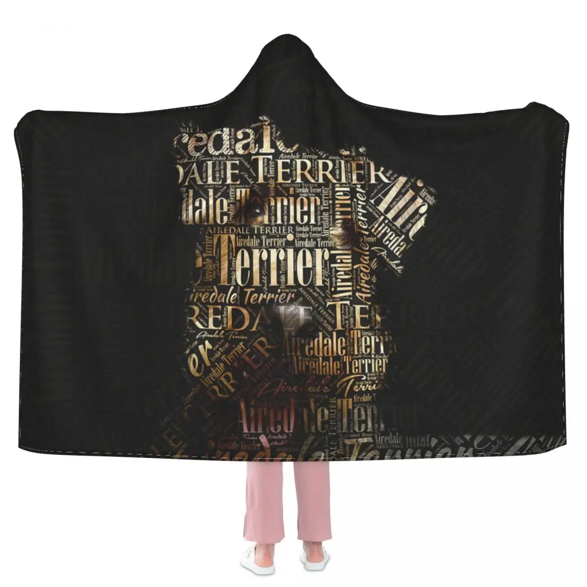 Airedale Terrier Word Art Hooded Blanket 3D full print Wearable Blanket Adults Kids style
Airedale Terrier Word Art Hooded Blanket 3D full print Wearable Blanket Adults Kids style