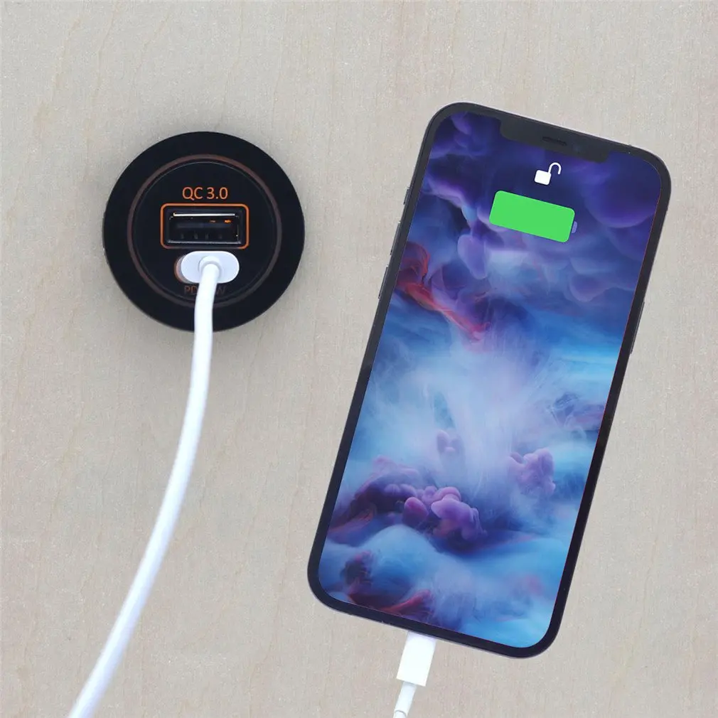 Quick Charge 3.0 PD USB Charger Socket Waterproof USB Outlet QC 3.0 Charger Socket Type C Interface DIY Kit For Car
Quick Charge 3.0 PD USB Charger Socket Waterproof USB Outlet QC 3.0 Charger Socket Type C Interface DIY Kit For Car