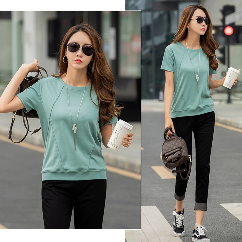 BOBOKATEER T Shirt Women Tops Mujer Camisetas Plus Size Woman Tshirts O-Neck Short Sleeve Femme T-shirty Damskie Poleras Mujer
BOBOKATEER T Shirt Women Tops Mujer Camisetas Plus Size Woman Tshirts O-Neck Short Sleeve Femme T-shirty Damskie Poleras Mujer