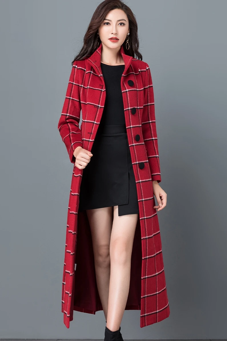 Wool Plaid coat 2020 Women Winter Coat Long Jacket Costume Women Jackets Elegant Ladies Slim Coats High Quality
Wool Plaid coat 2020 Women Winter Coat Long Jacket Costume Women Jackets Elegant Ladies Slim Coats High Quality
