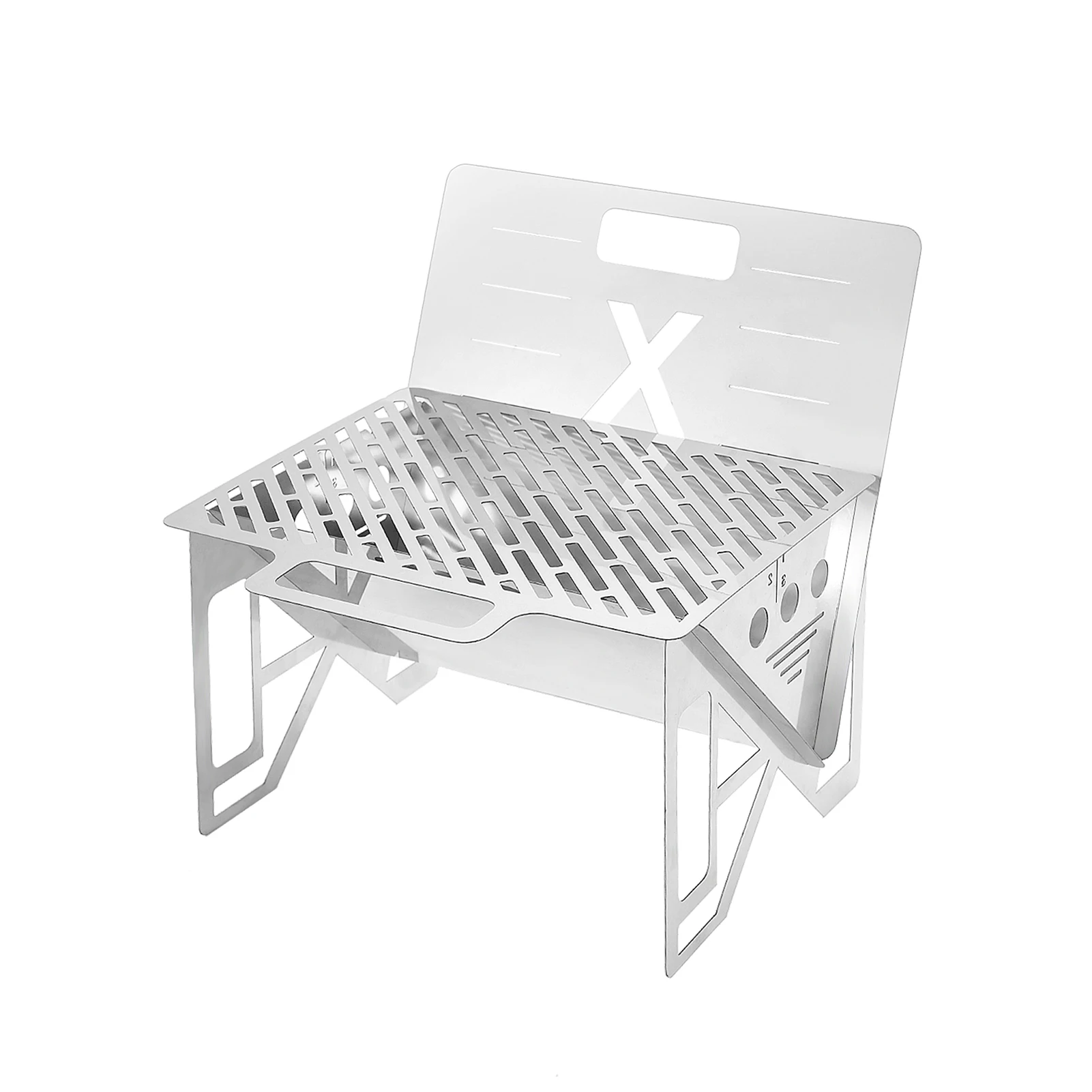 Portable BBQ Grill Folding Stainless Steel Grill For Camping Mini Charcoal Grill Stand For Outdoor Camping Picnic Excellently 
Portable BBQ Grill Folding Stainless Steel Grill For Camping Mini Charcoal Grill Stand For Outdoor Camping Picnic Excellently