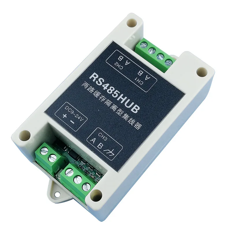 Two-channel Buffer Isolated RS485 Hub 485 Switch 485HUB Two Master and One Slave Two Master and Multiple Slaves
Two-channel Buffer Isolated RS485 Hub 485 Switch 485HUB Two Master and One Slave Two Master and Multiple Slaves