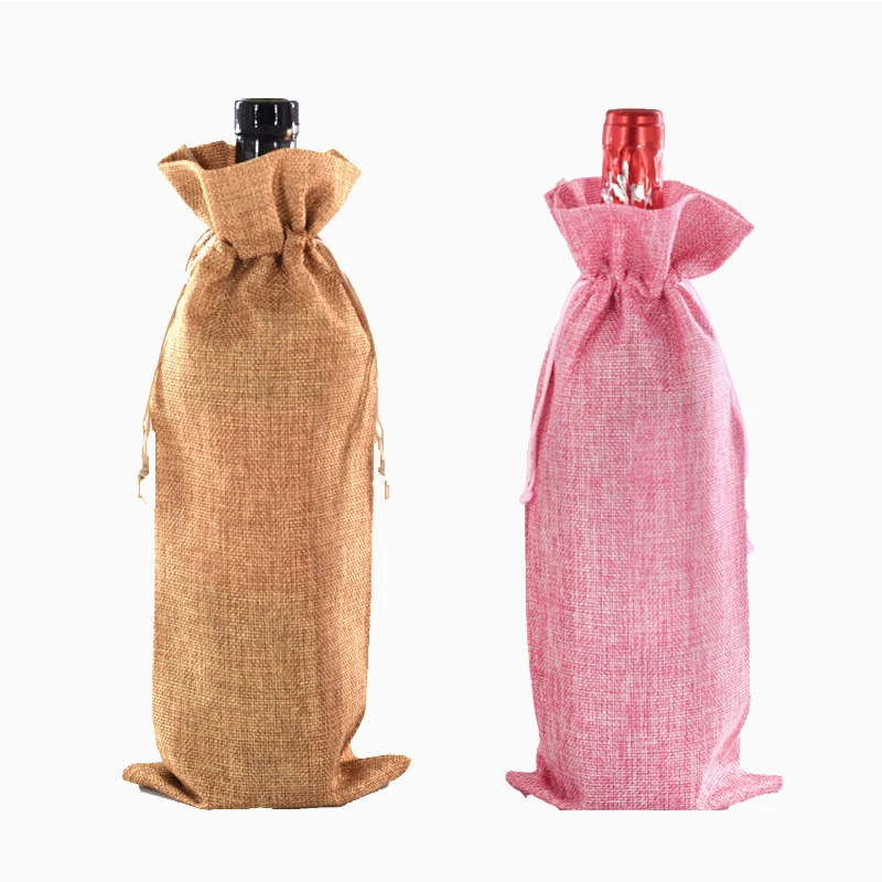 1Pcs Red Wine Bottle Cover Drawstring Burlap Bag Packaging Portable Table Ornaments Gift
1Pcs Red Wine Bottle Cover Drawstring Burlap Bag Packaging Portable Table Ornaments Gift