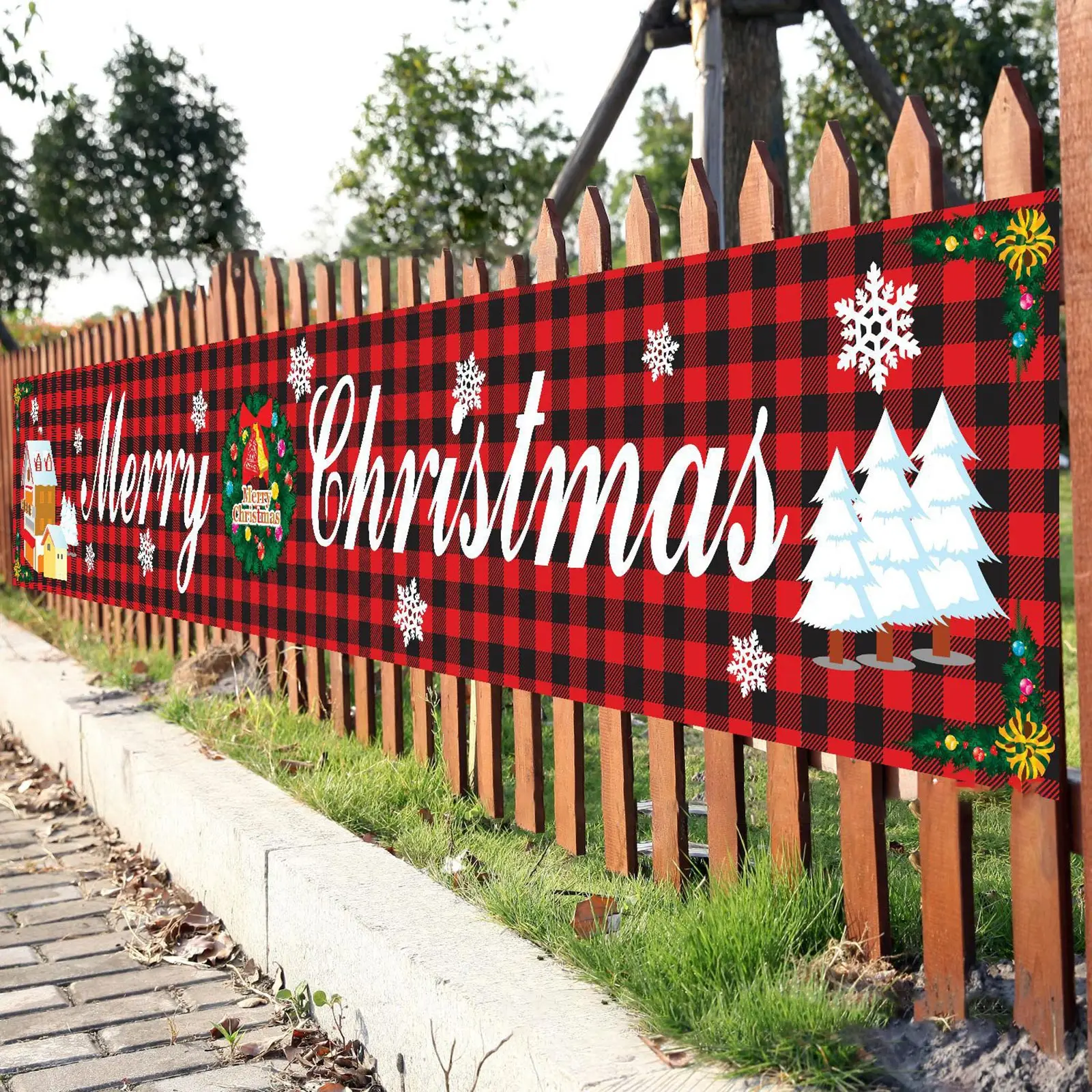 Outdoor Banner Flag Pulling Merry Christmas Letter Printed Cartoon Pattern Banner Waterproof FAS6
Outdoor Banner Flag Pulling Merry Christmas Letter Printed Cartoon Pattern Banner Waterproof FAS6