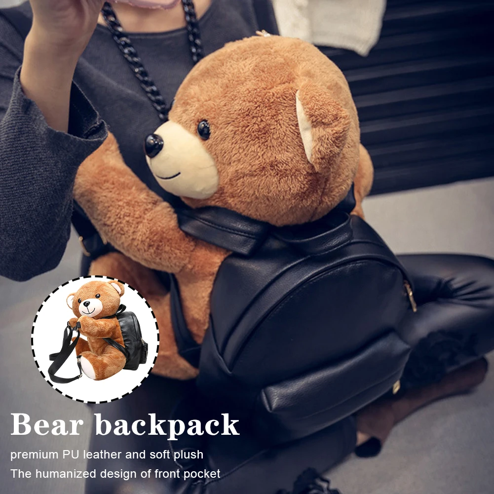 New Bear Backpack Cartoon Cute Plush Pack Schoolbag With PU Adjustable Straps Zippered Pocket Xmas Birthday Gifts Toys For Kids
New Bear Backpack Cartoon Cute Plush Pack Schoolbag With PU Adjustable Straps Zippered Pocket Xmas Birthday Gifts Toys For Kids