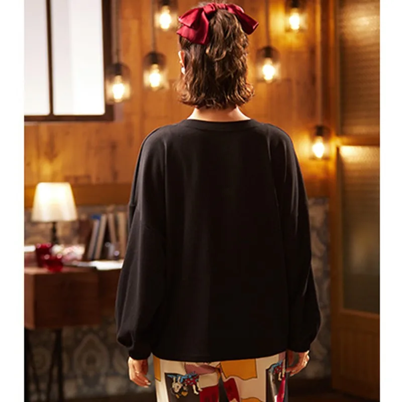 Tonngirls Spring Nightwear Women Set Pajama Long Sleeve Plus Size Cute Pajamas For Women Patchwork Homewear Suit Chinese Style
Tonngirls Spring Nightwear Women Set Pajama Long Sleeve Plus Size Cute Pajamas For Women Patchwork Homewear Suit Chinese Style