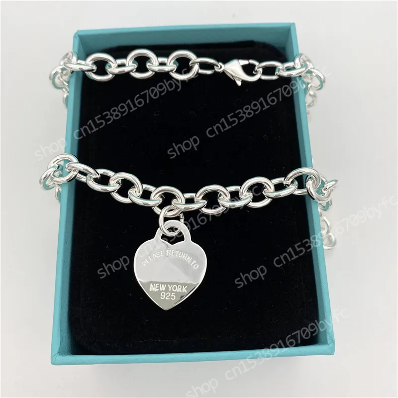 High quality charm bracelet s925 sterling silver fashion necklace popular heart-shaped enamel female jewelry
High quality charm bracelet s925 sterling silver fashion necklace popular heart-shaped enamel female jewelry